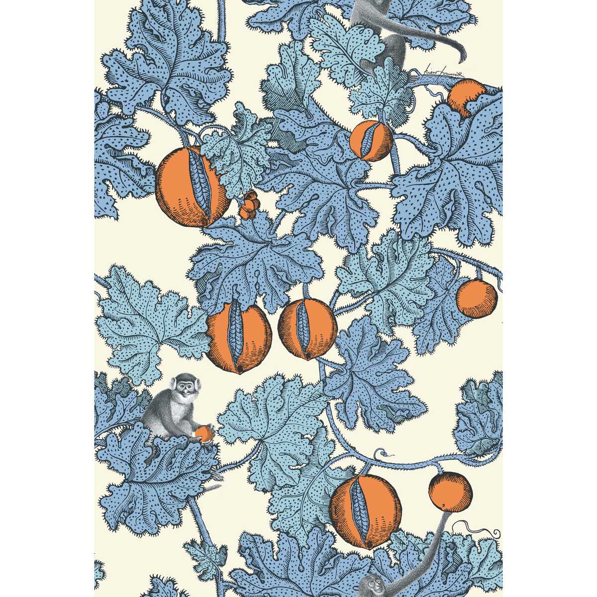 Frutto Proibito - Hyacinth & Orange - COLE & SON Wallpaper