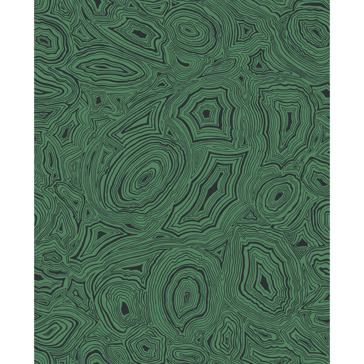 Malachite - Emerald/Black - Cole & Son Wallpaper