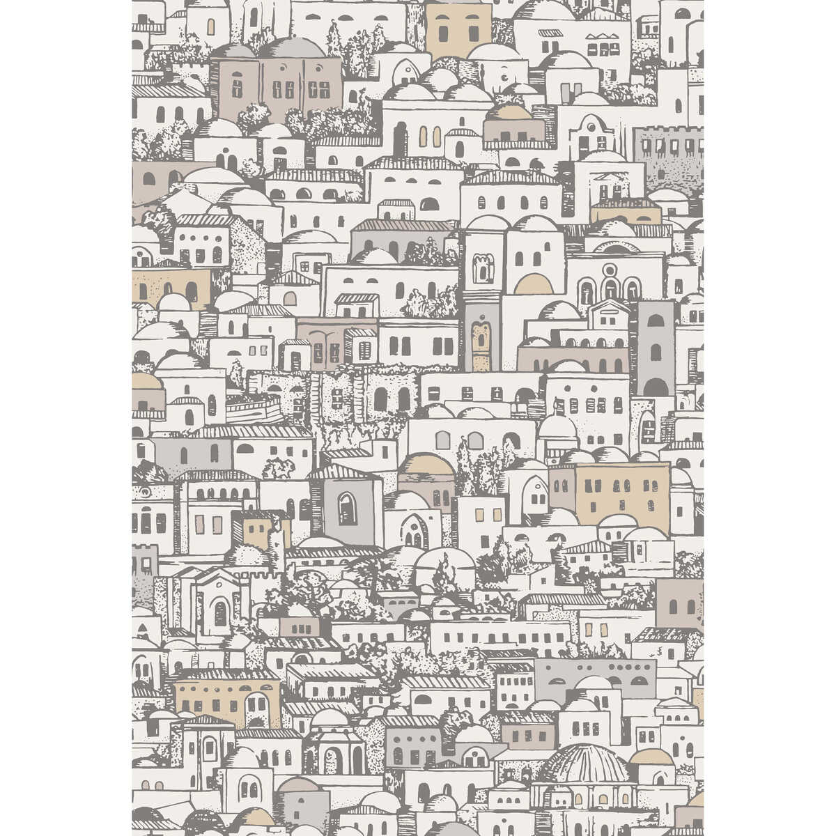 Mediterranea - White/Gilver - Cole & Son Wallpaper