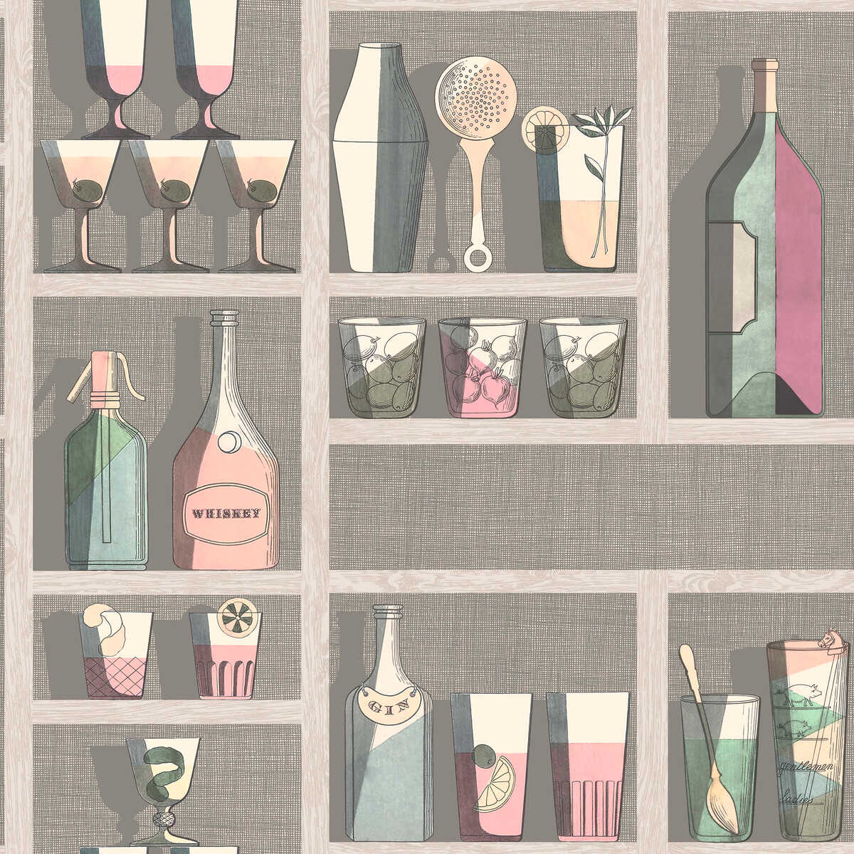 Cocktails - Pastel - COLE & SON Wallpaper