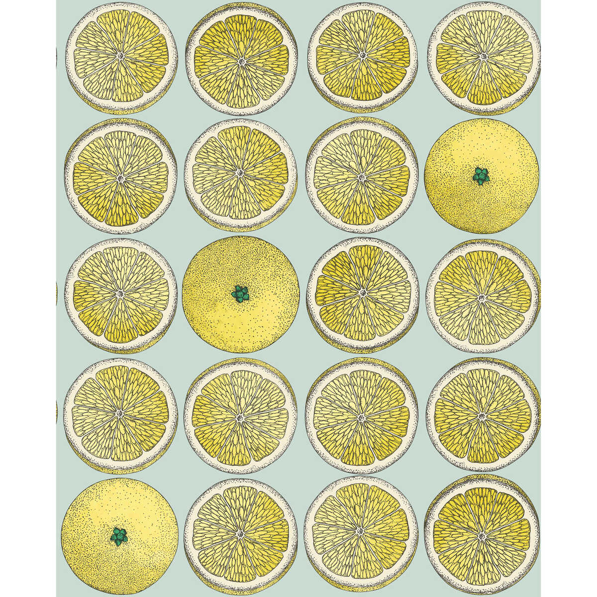 Arance - Lemon/Seafoam - Cole & Son Wallpaper