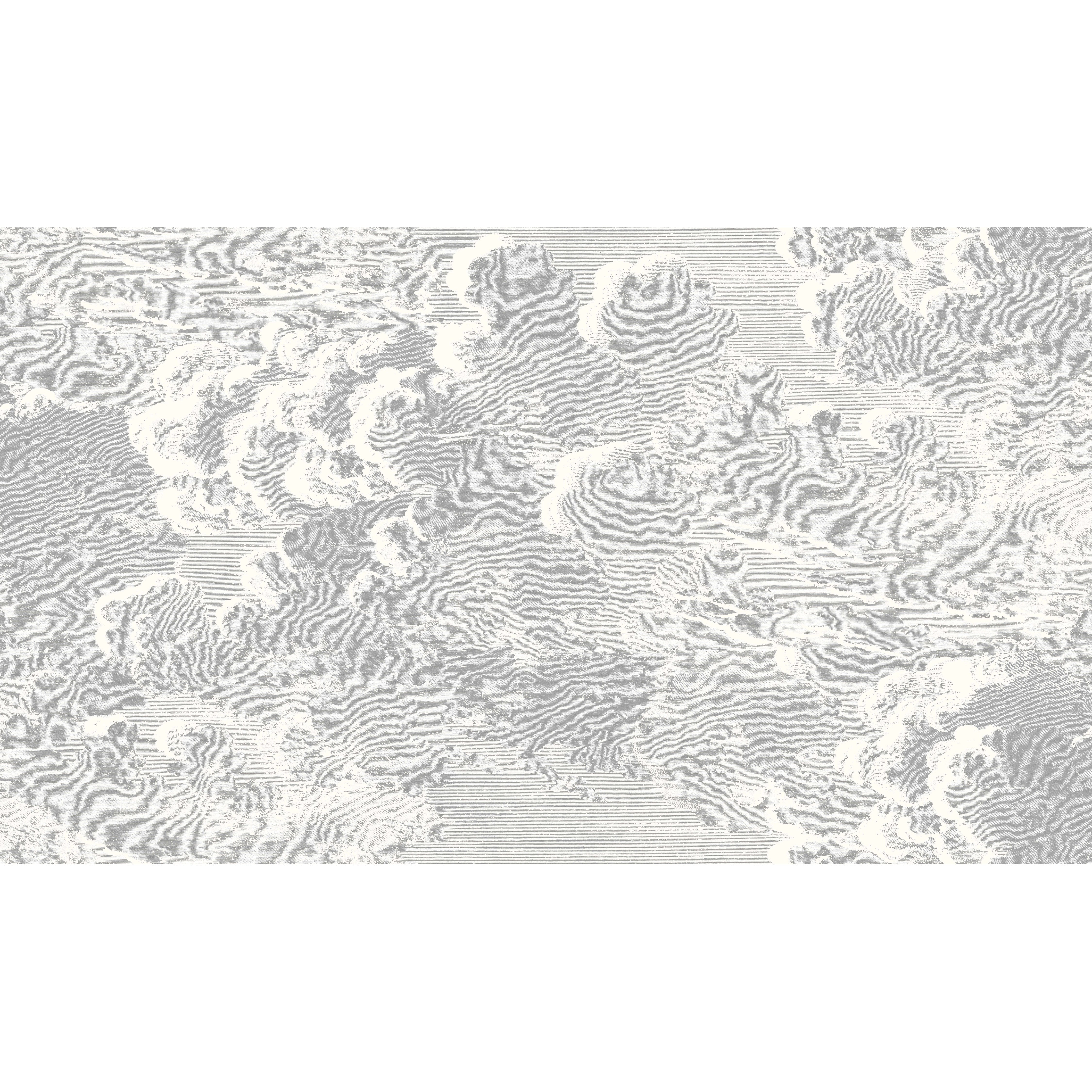 Nuvolette - Soot/Snow - Cole & Son Wallpaper