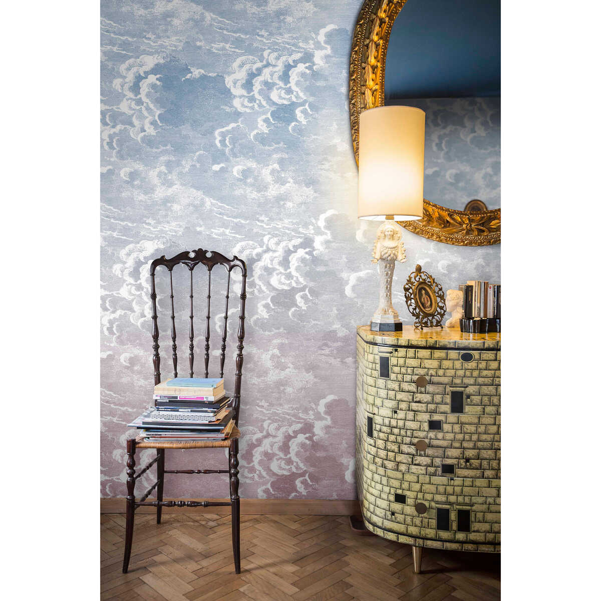 Nuvole Al Tramonto - Dusk/Pink - Cole & Son Wallpaper