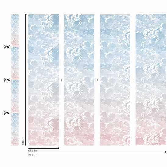 Nuvole Al Tramonto - Dusk/Pink - Cole & Son Wallpaper