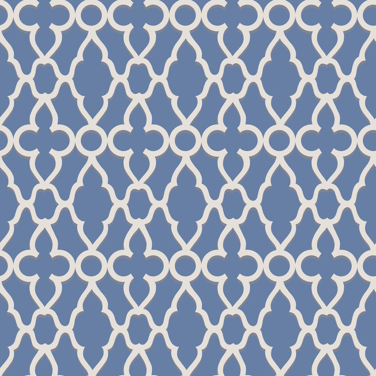 Treillage - White/Hyacinth - Cole & Son Wallpaper