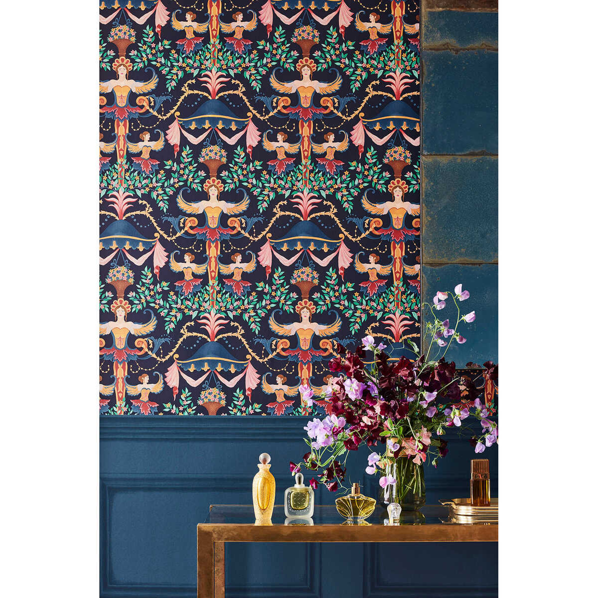 Library Frieze - Midnight - COLE & SON Papel pintado