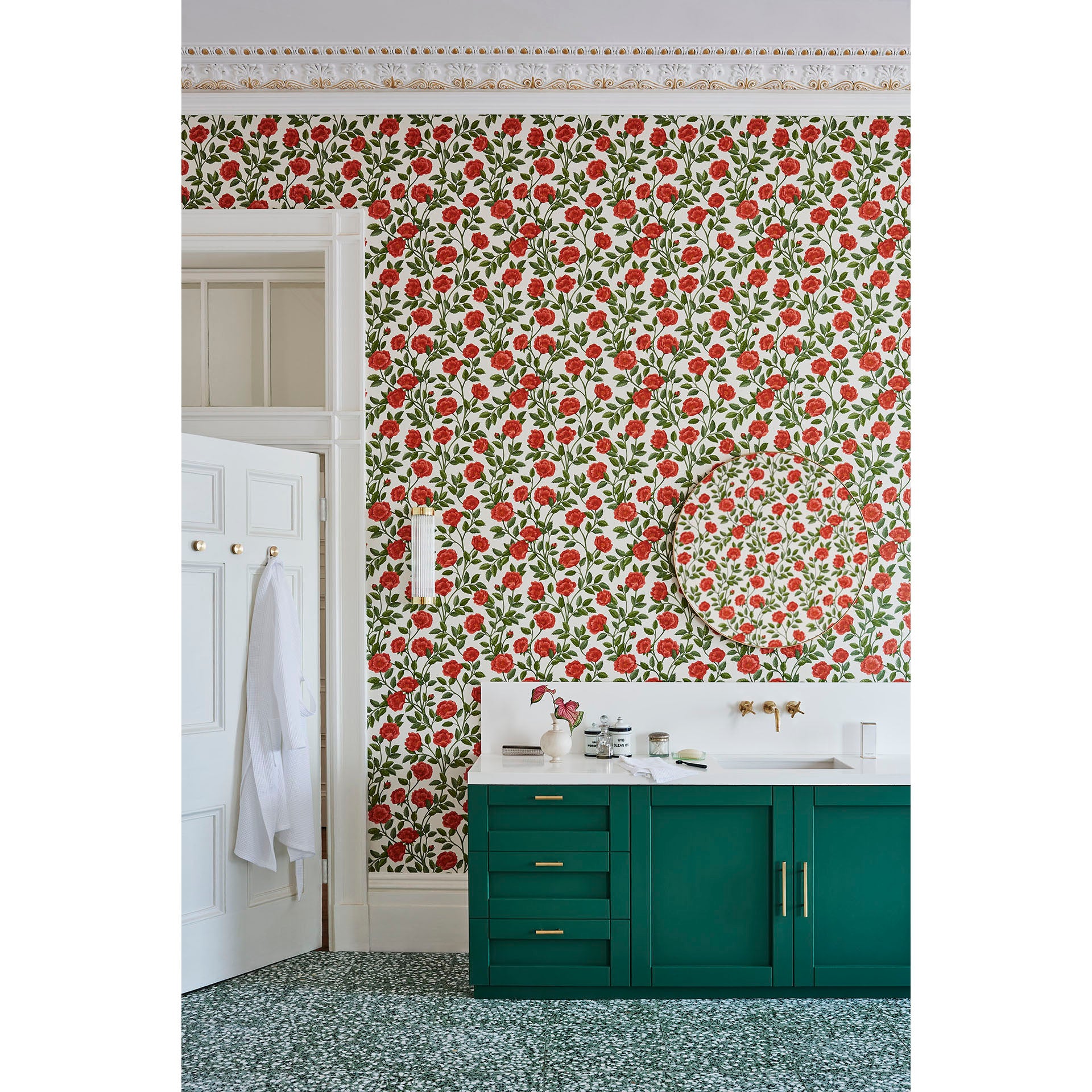 Hampton Roses - R&Sgrn/Pmnt - Cole & Son Wallpaper