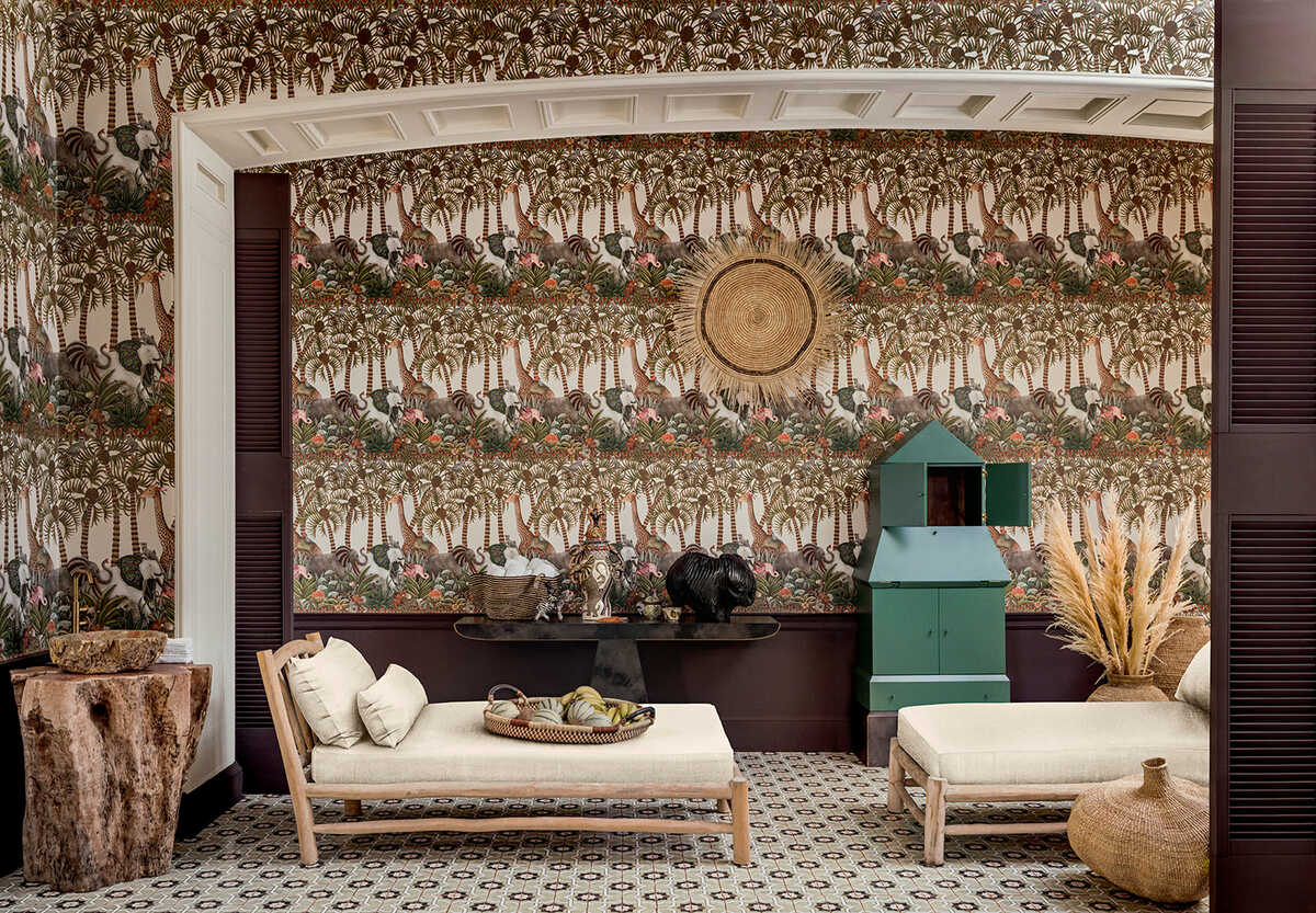 Letaba March - Spgrn&Gngr/Crm - COLE & SON Wallpaper