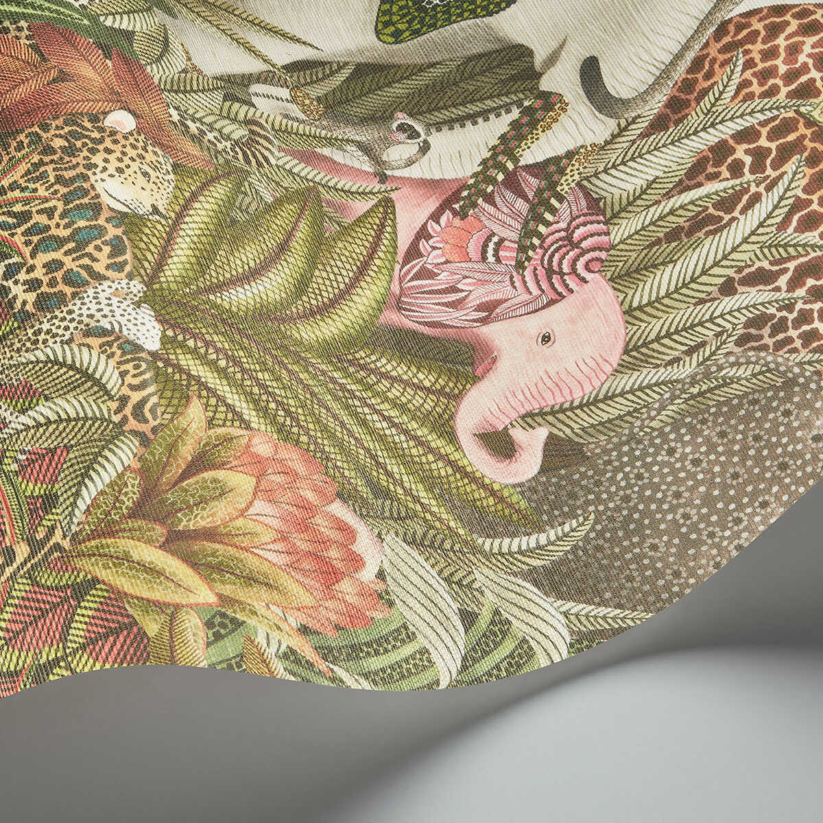 Letaba March Grasscloth - Spgrn&Gngr/Crm - COLE & SON Wallpaper