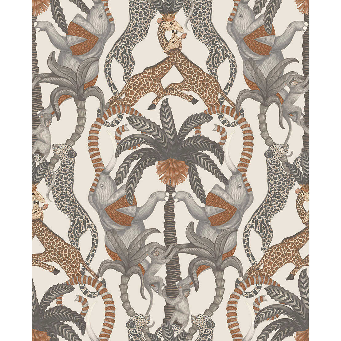 Safari Totem - Gngr&Tp/Prchmnt - COLE & SON Wallpaper