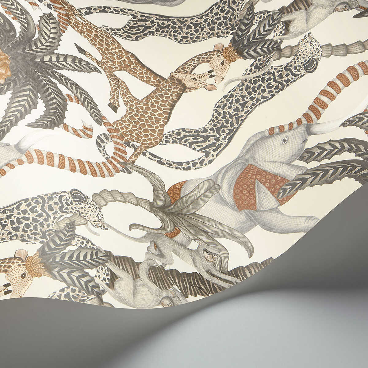 Safari Totem - Gngr&Tp/Prchmnt - COLE & SON Wallpaper
