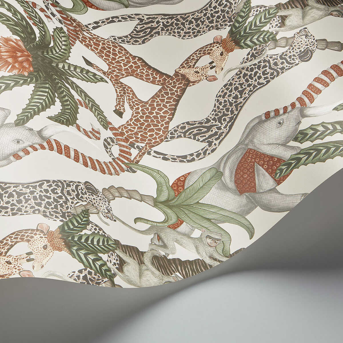 Safari Totem - Trct&Frstgrn/Stn - COLE & SON Wallpaper