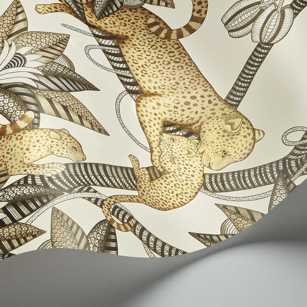 Satara - Soot&Metgld/Linen - COLE & SON Wallpaper