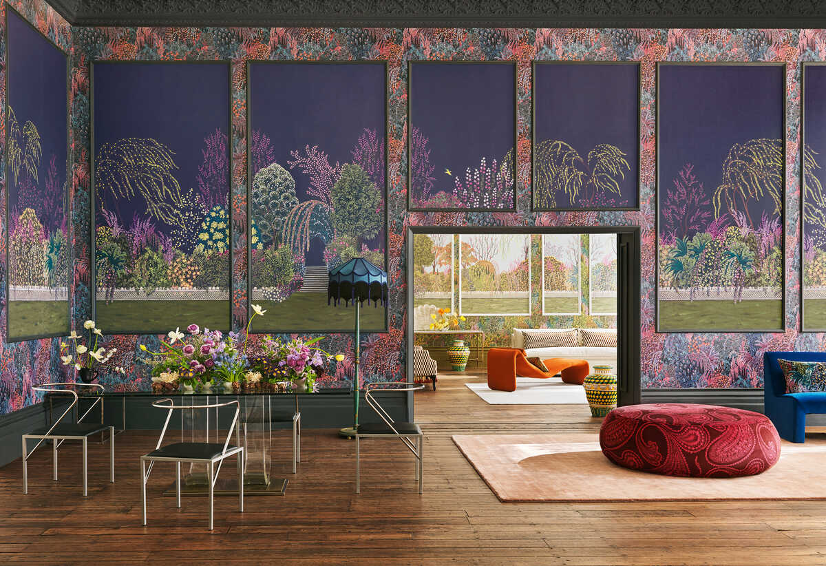 Reverie - Tanzanite - COLE & SON Wallpaper