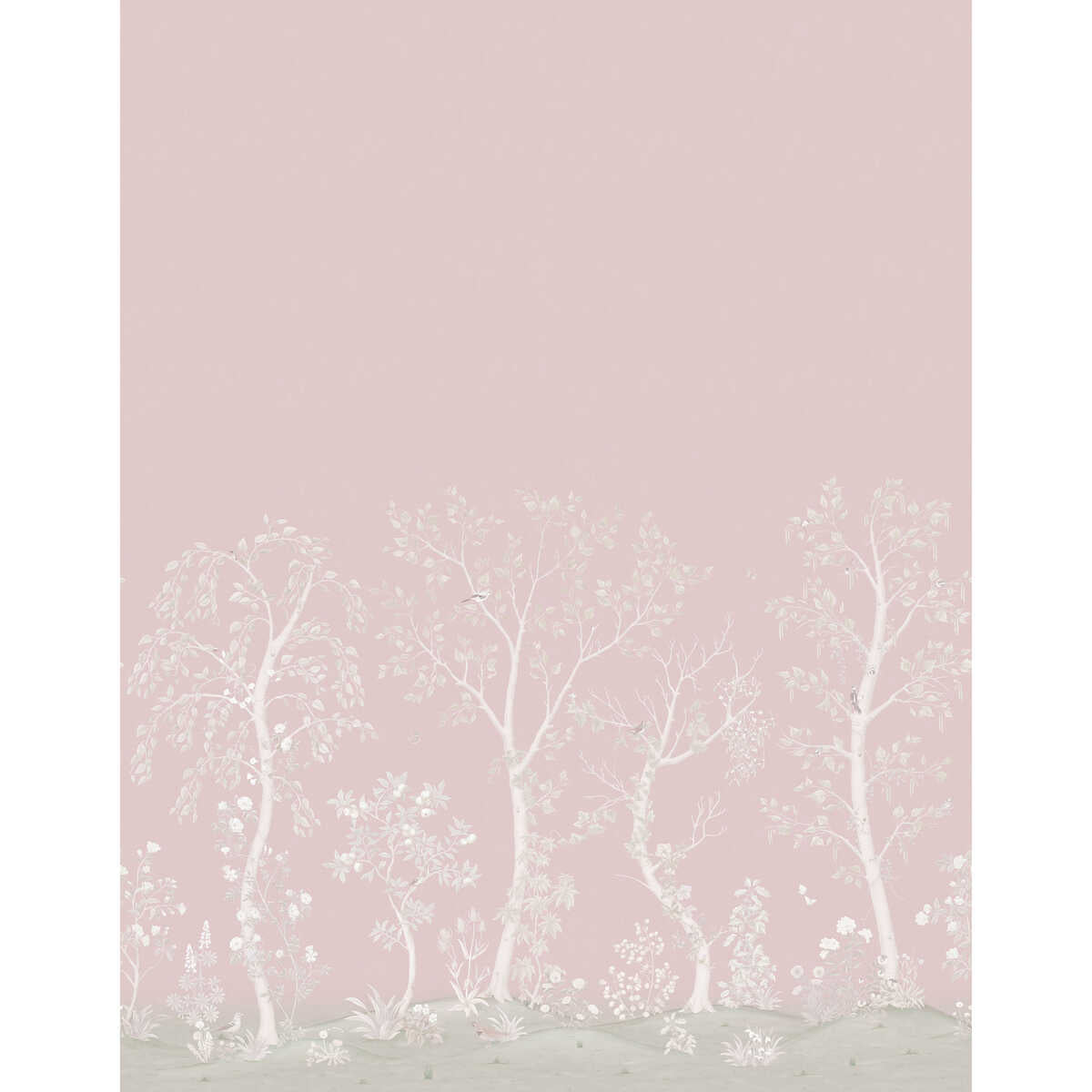 Seasonal Woods Silk - Rose - COLE & SON Wallpaper
