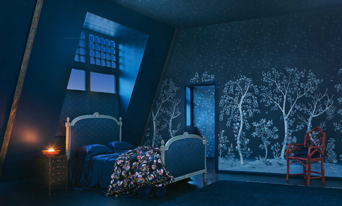 Seasonal Woods - Midnight - COLE & SON Wallpaper
