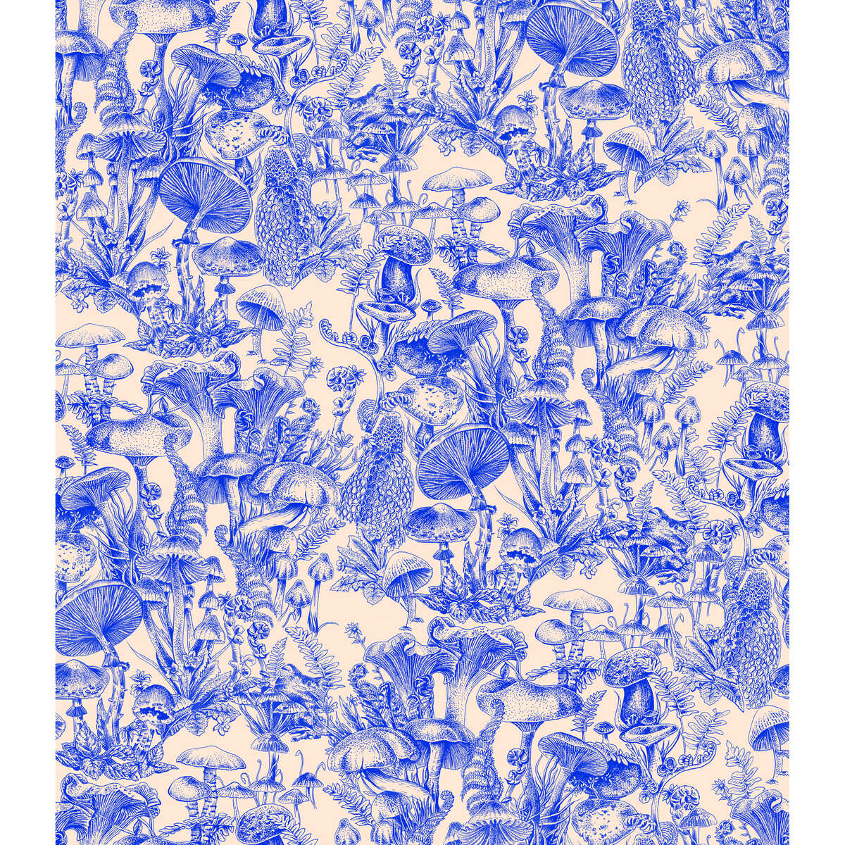 Fungi Forest - Navy - COLE & SON Wallpaper