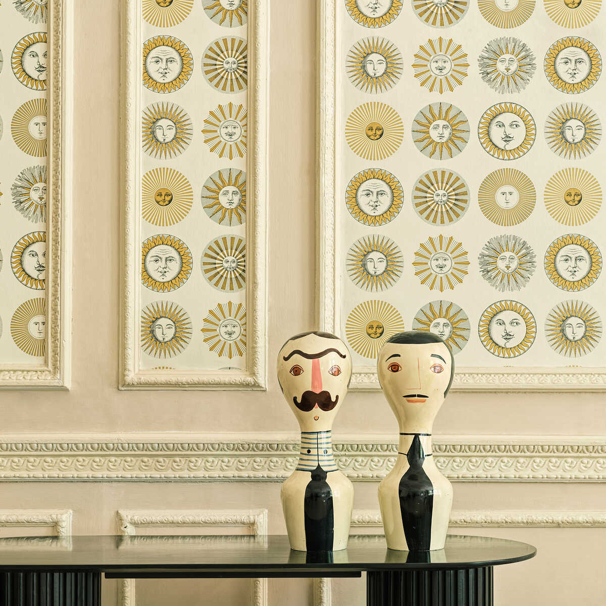 Soli - Cream & Gold - COLE & SON Wallpaper