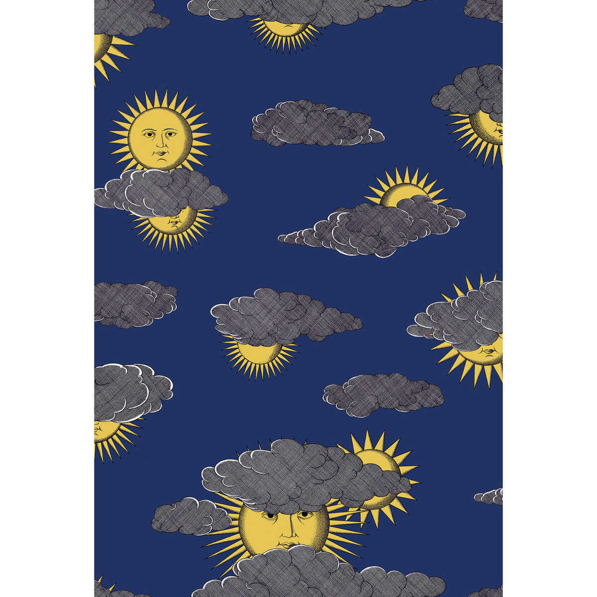 Soli E Nuvole - Yellow Blue - COLE & SON Wallpaper