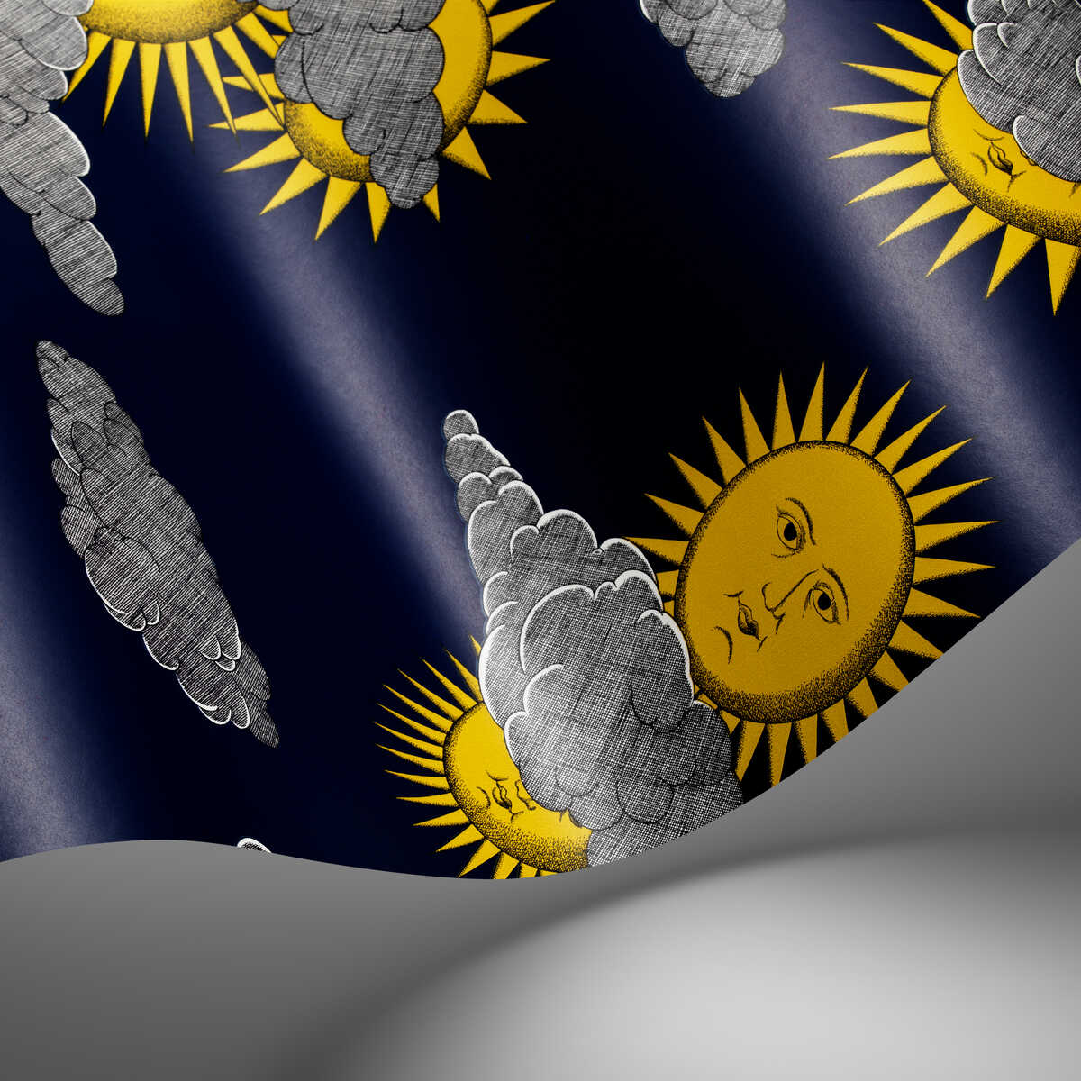 Soli E Nuvole - Yellow Blue - COLE & SON Wallpaper