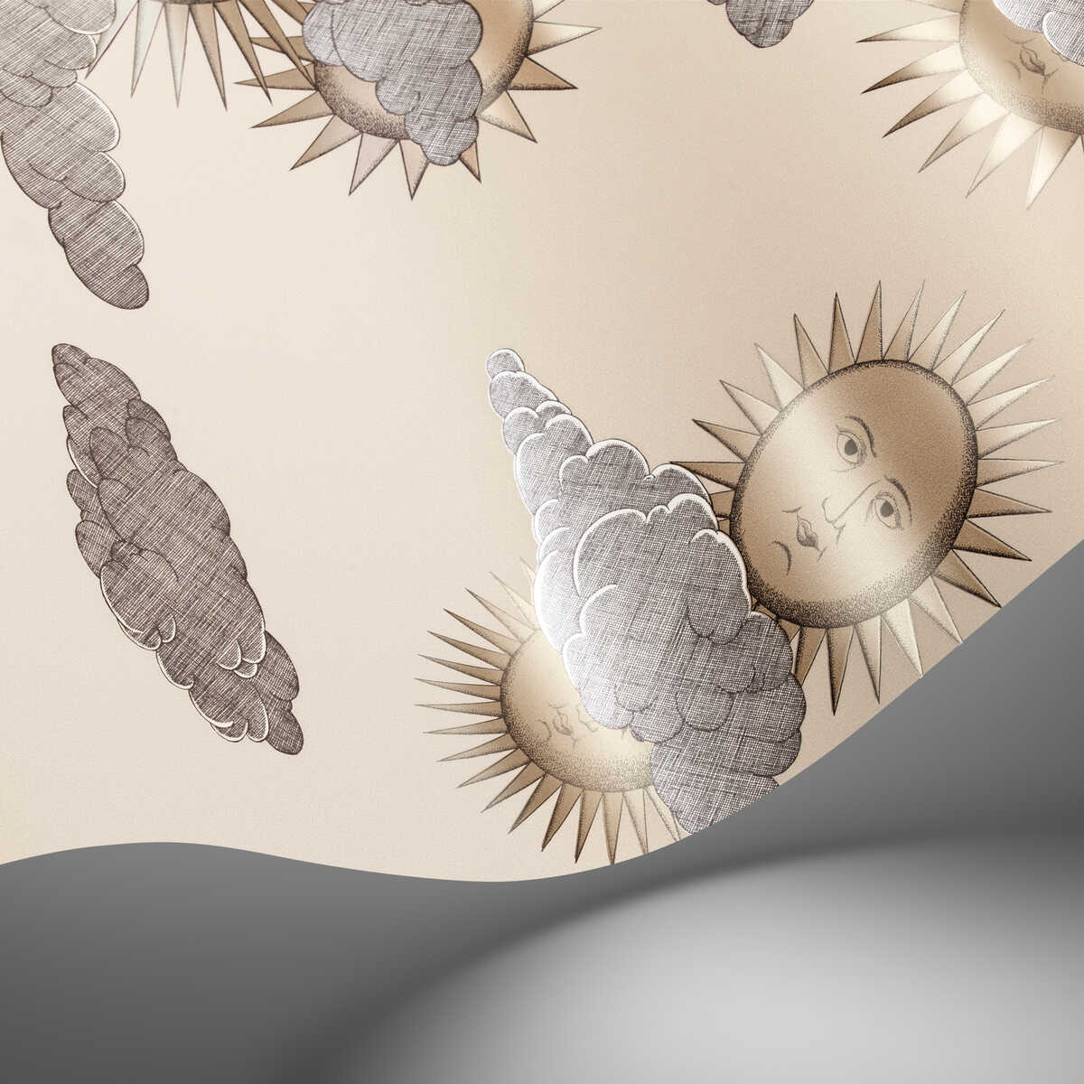 Soli E Nuvole - Beige - COLE & SON Wallpaper
