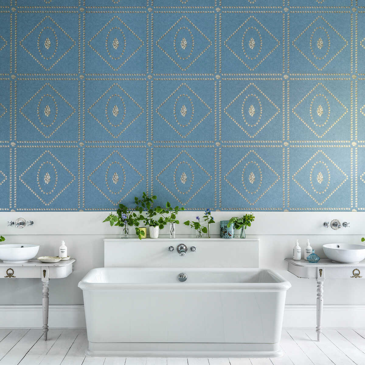 Conchiglie - Denim - COLE & SON Papel pintado