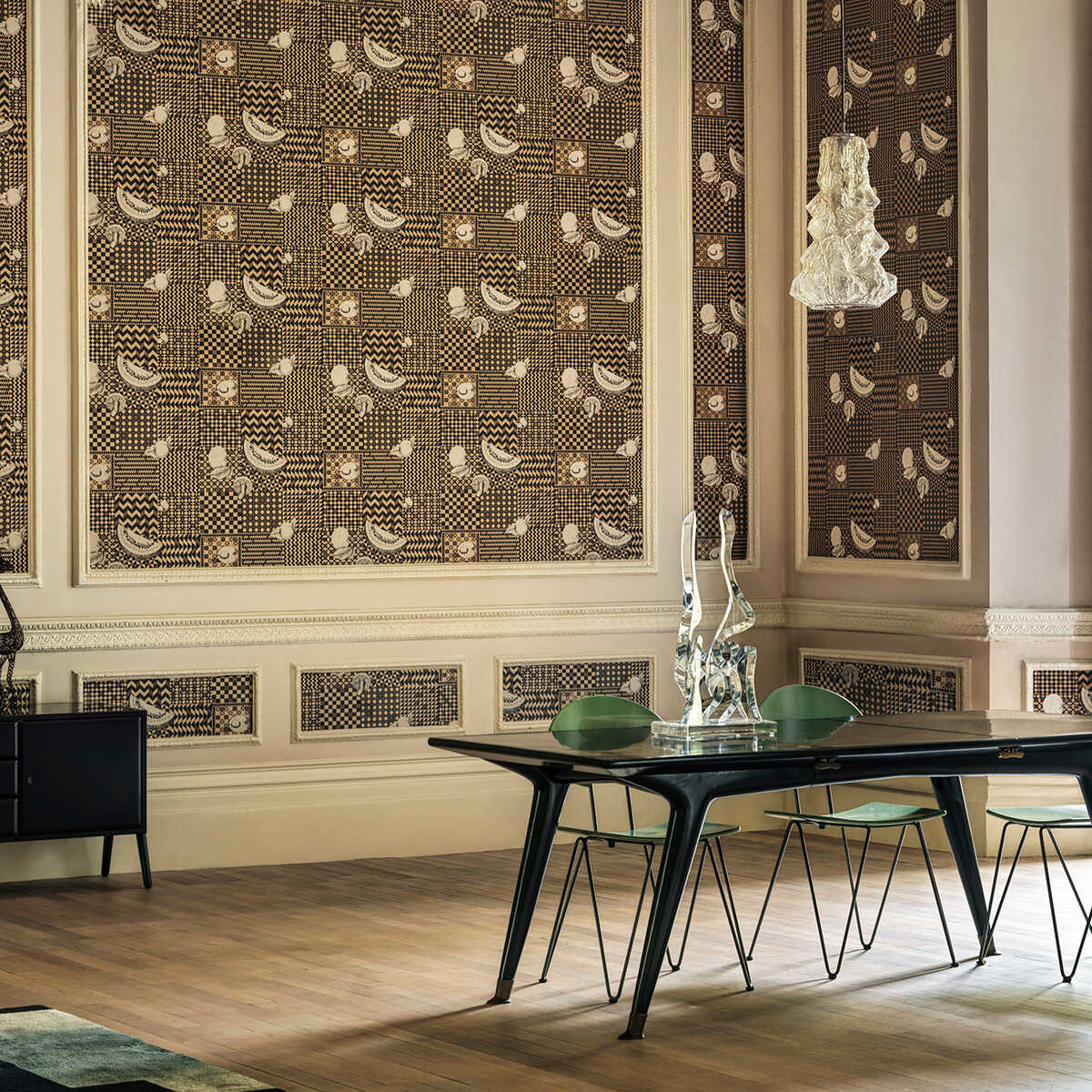 Frutta E Geometrico - Gold - COLE & SON Wallpaper