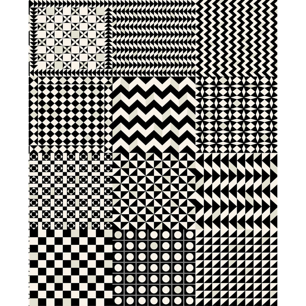 Geometrico - Black & White - COLE & SON Wallpaper