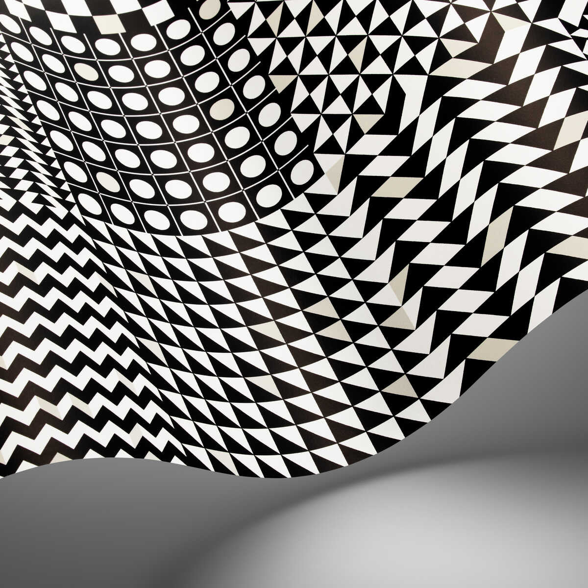 Geometrico - Black & White - COLE & SON Wallpaper