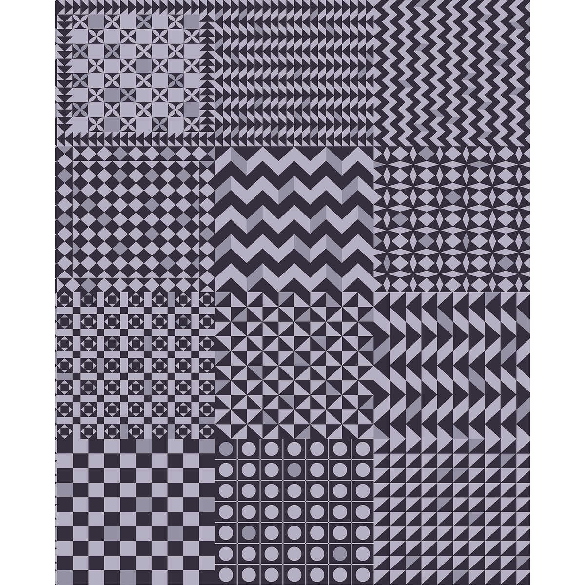 Geometrico - Magenta & Ink