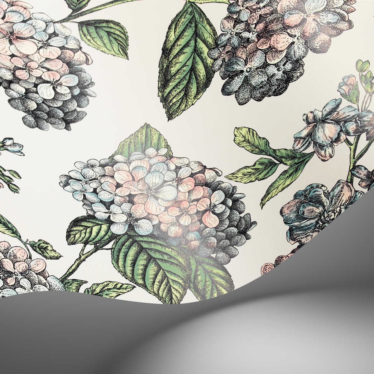 Ramo Di Ortensia - Stone - COLE & SON Papel pintado