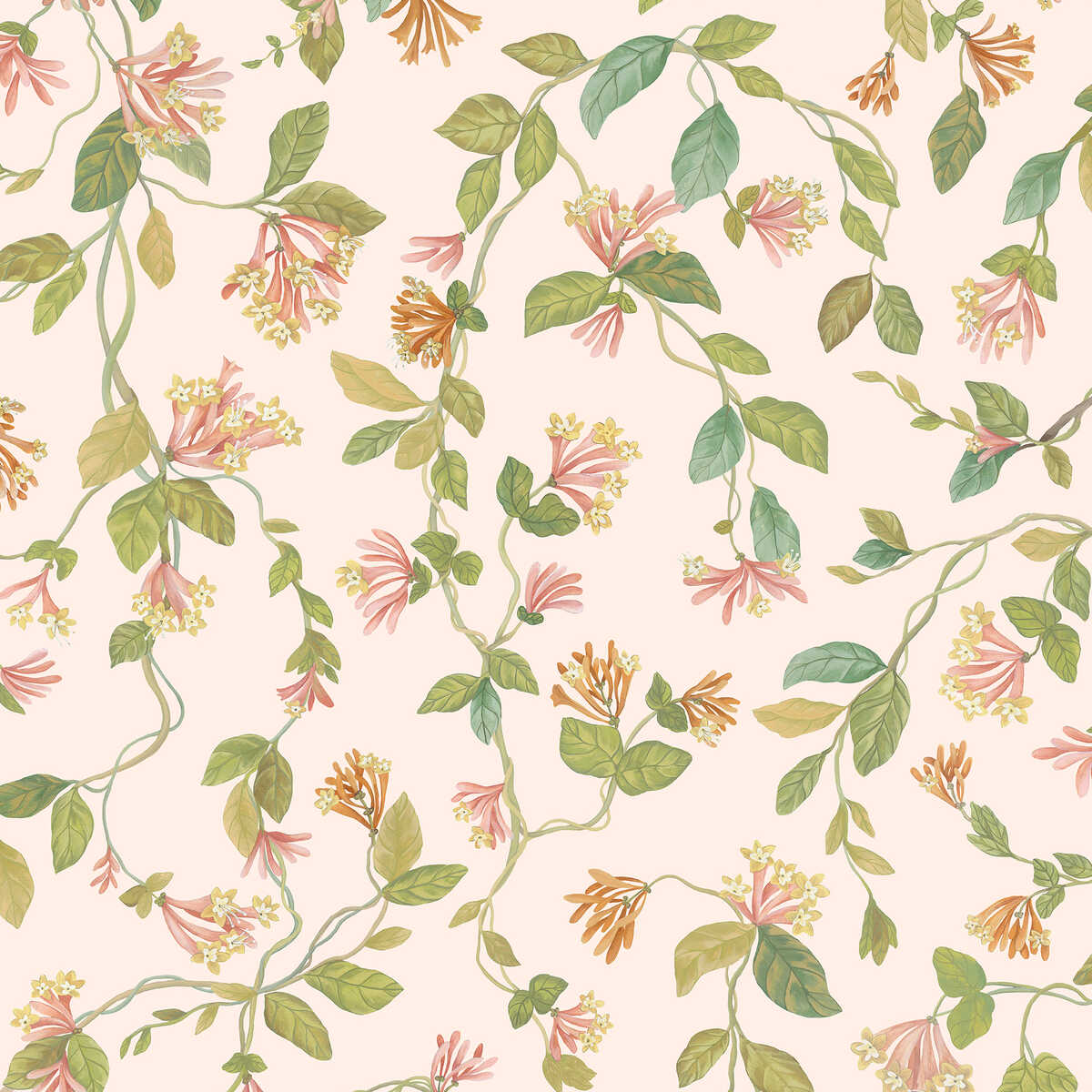 Flora - Pink/Orange - COLE & SON Wallpaper