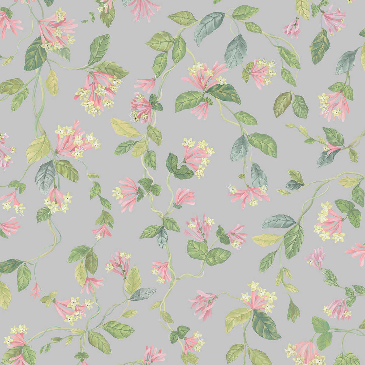 Flora - Grey/Pink - Cole & Son Wallpaper