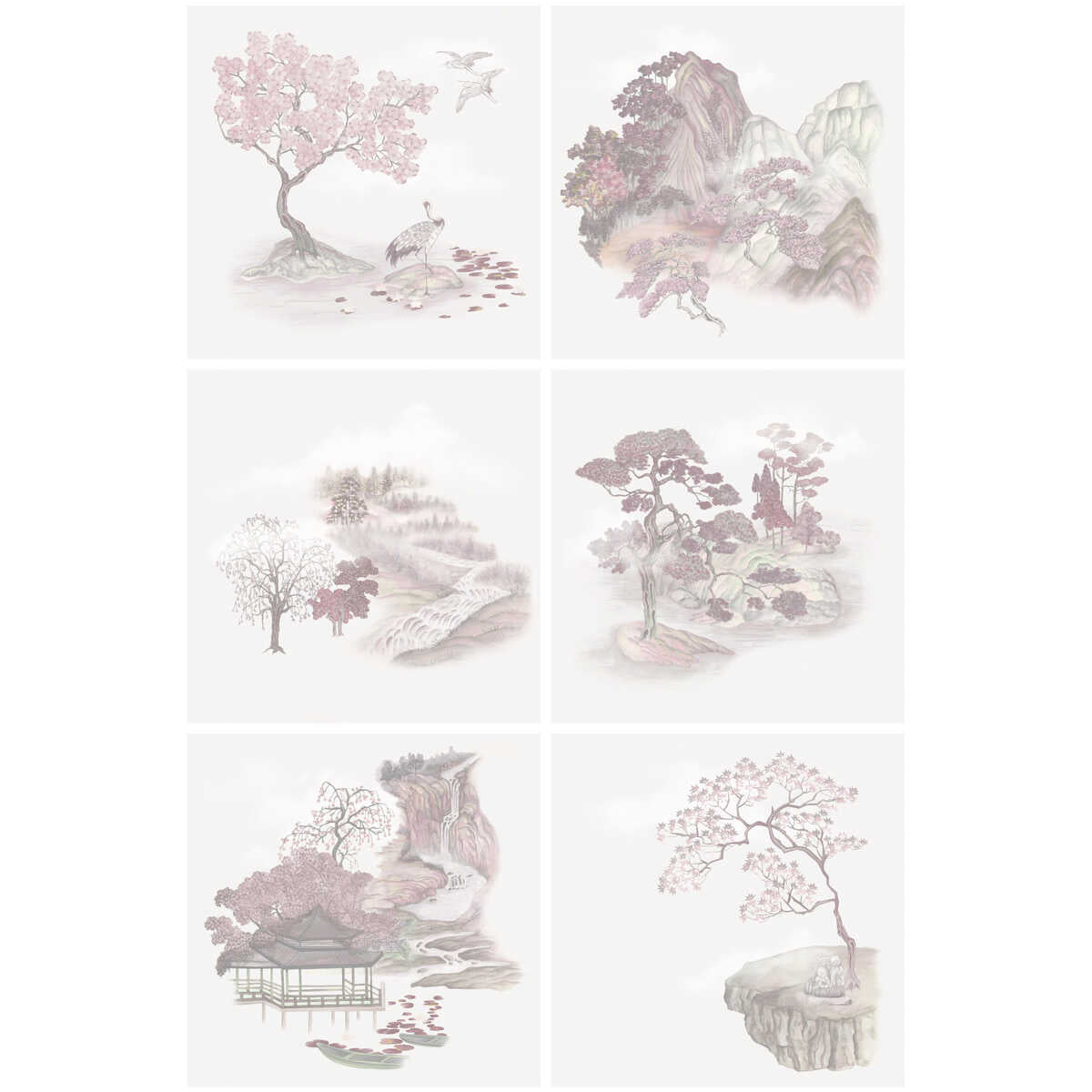 Tile Toile - Pink - COLE & SON Wallpaper