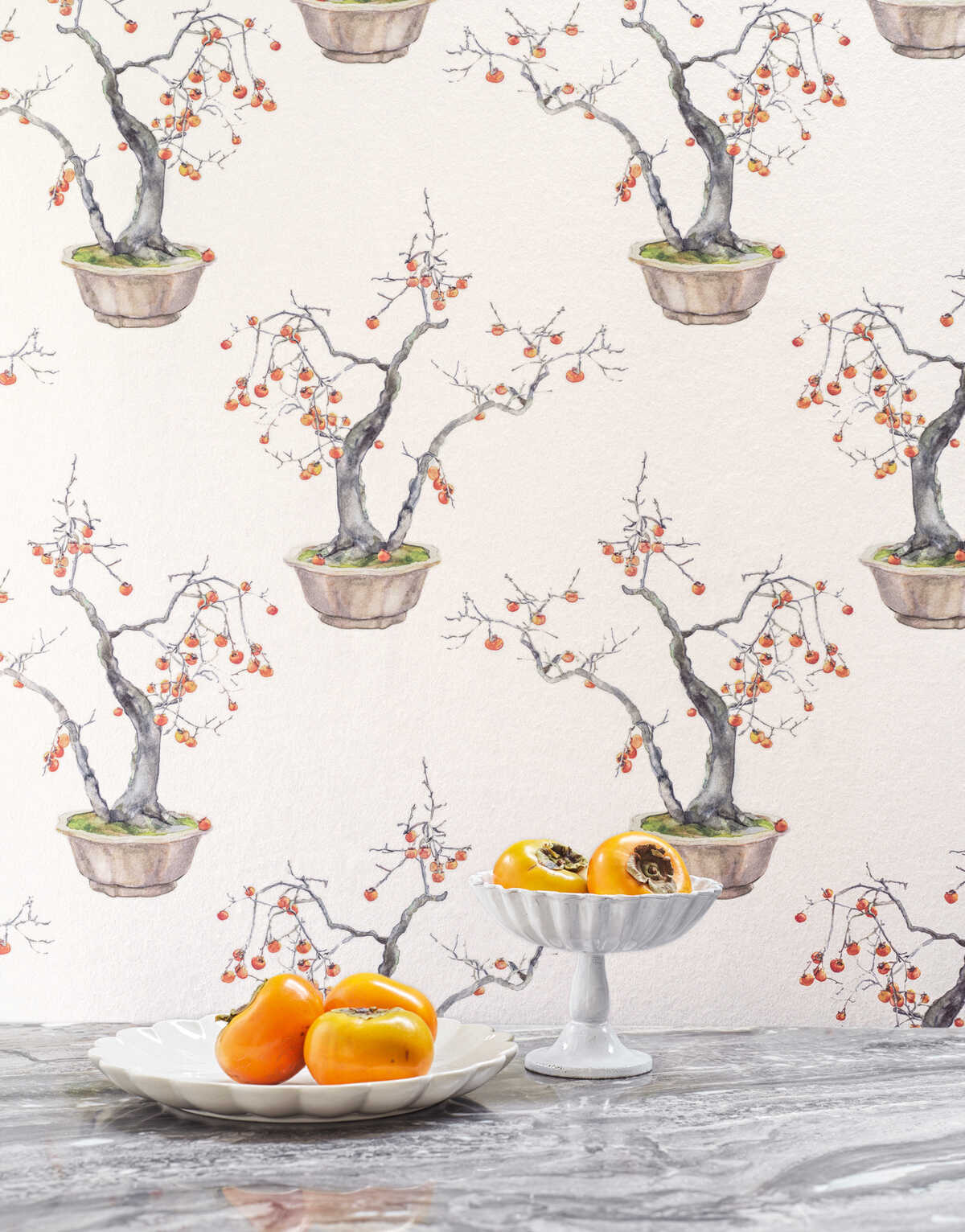 Kaki Persimmon - Bergamot - COLE & SON Wallpaper
