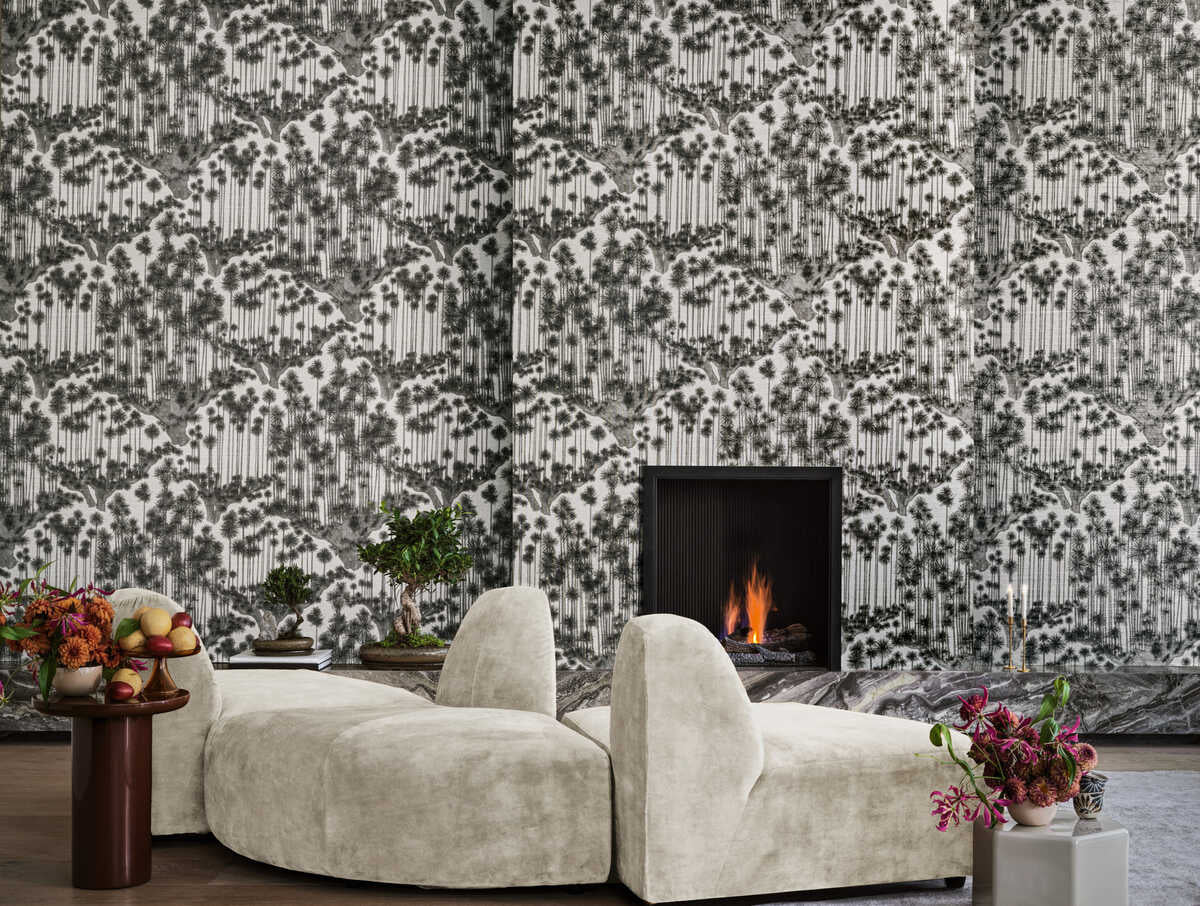 Japanese Woods - Charcoal - COLE & SON Wallpaper