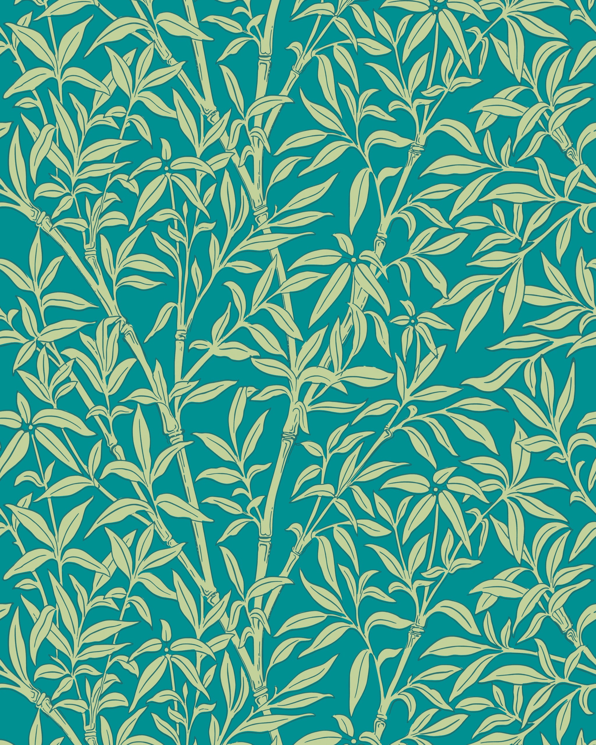 Bamboo Forest - Petrol - Cole & Son Wallpaper