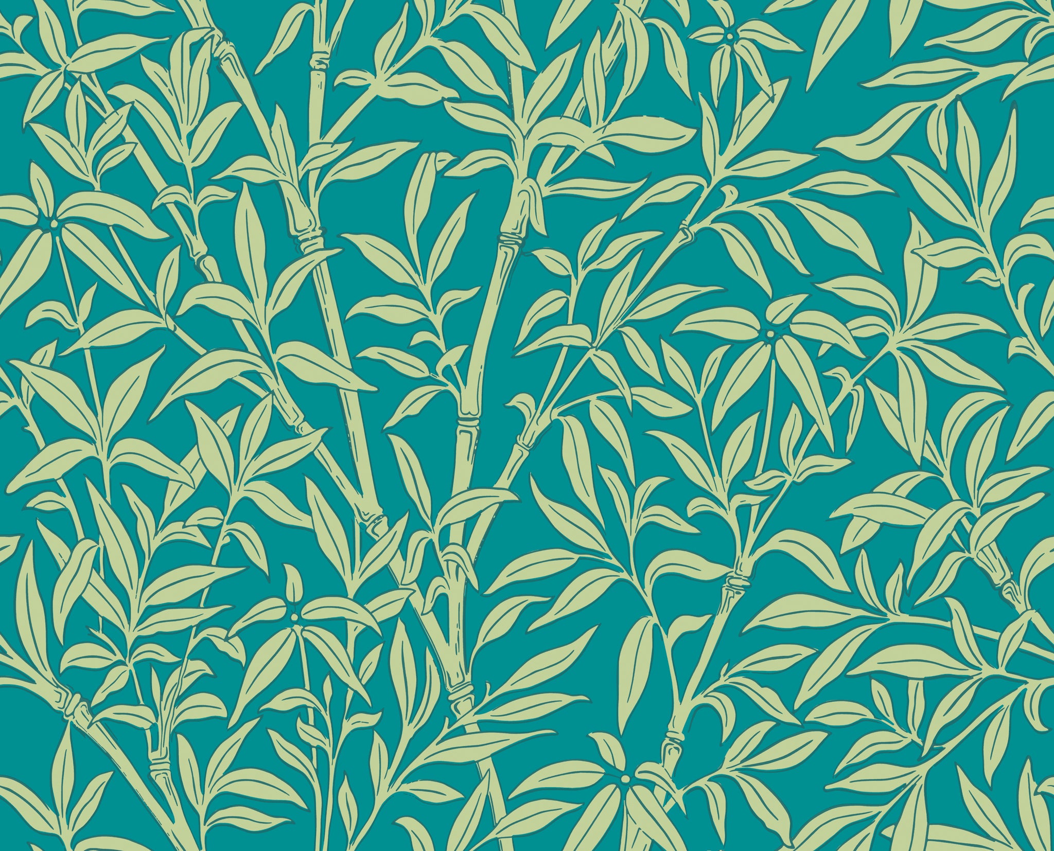 Bamboo Forest - Petrol - Cole & Son Wallpaper