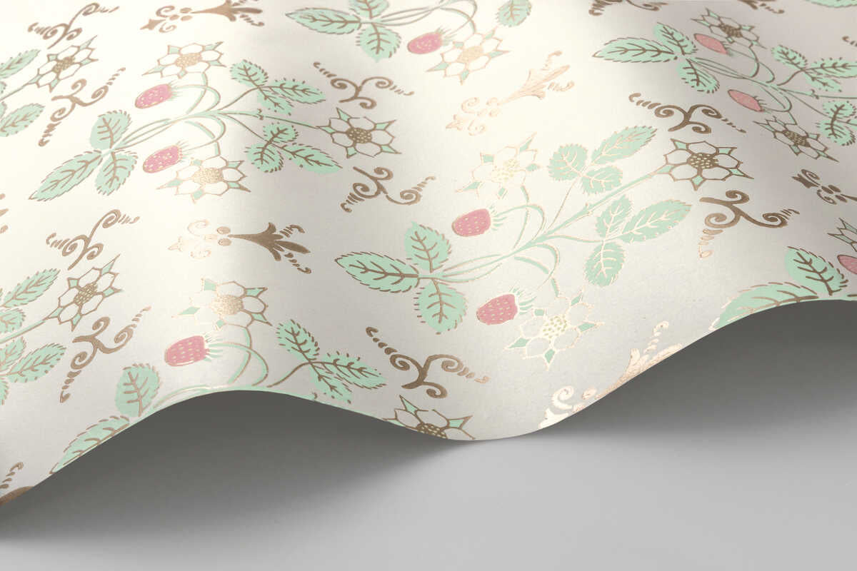 Strawberry - Blush/Mint - COLE & SON Wallpaper