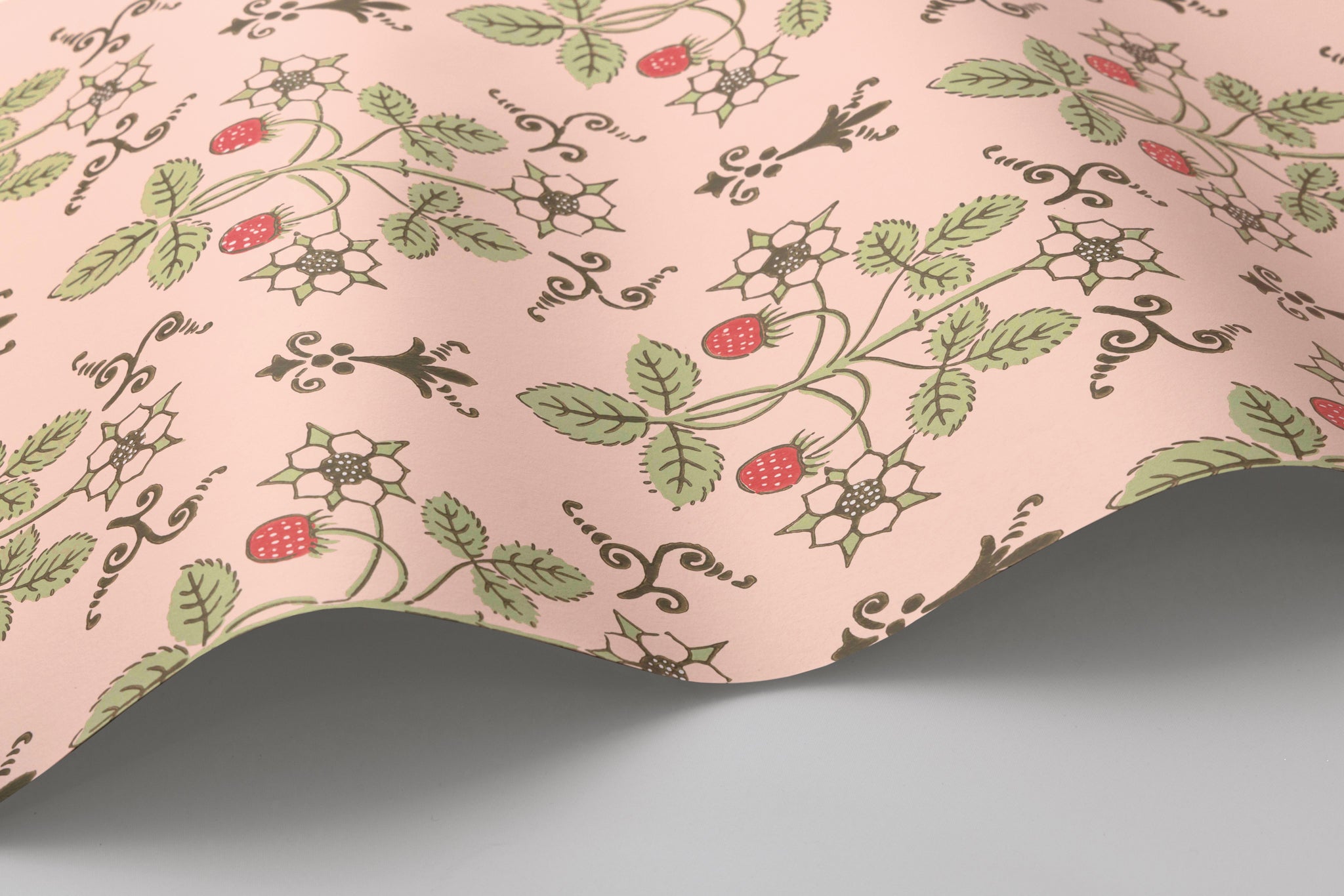 Strawberry - Chelsea Pink - Cole & Son Wallpaper