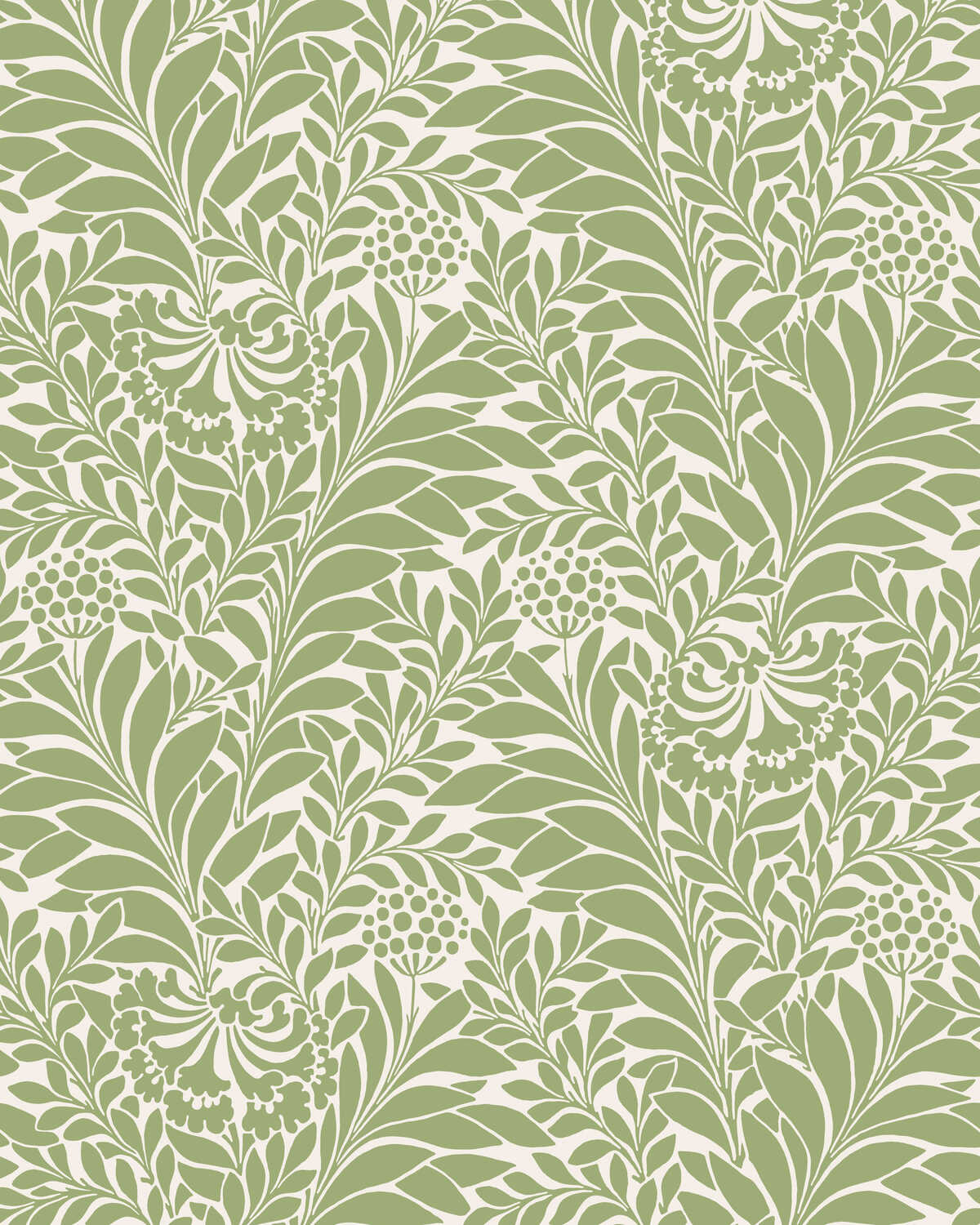 Honeysuckle - Spring Green - COLE & SON Wallpaper