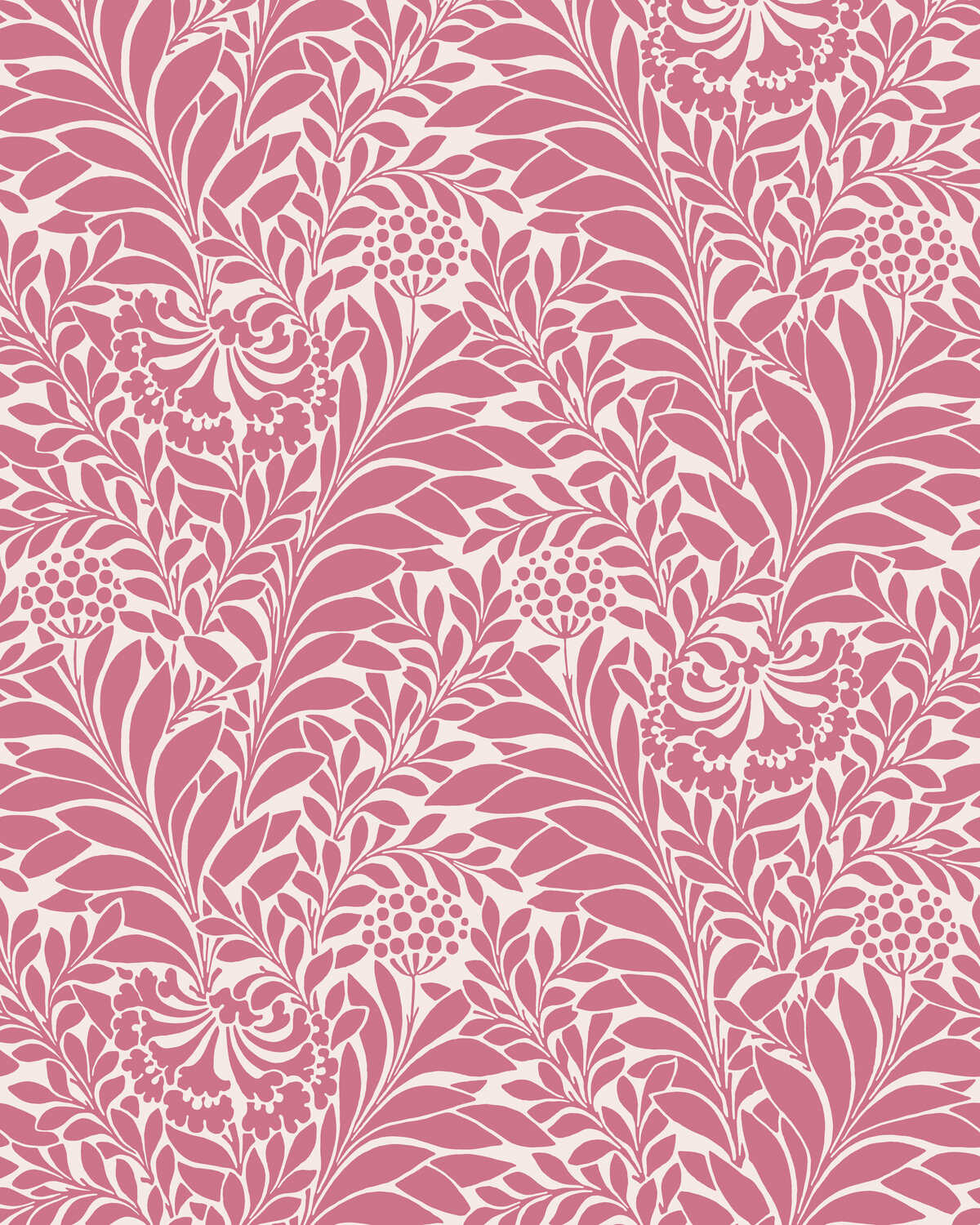 Honeysuckle - Raspberry - COLE & SON Wallpaper