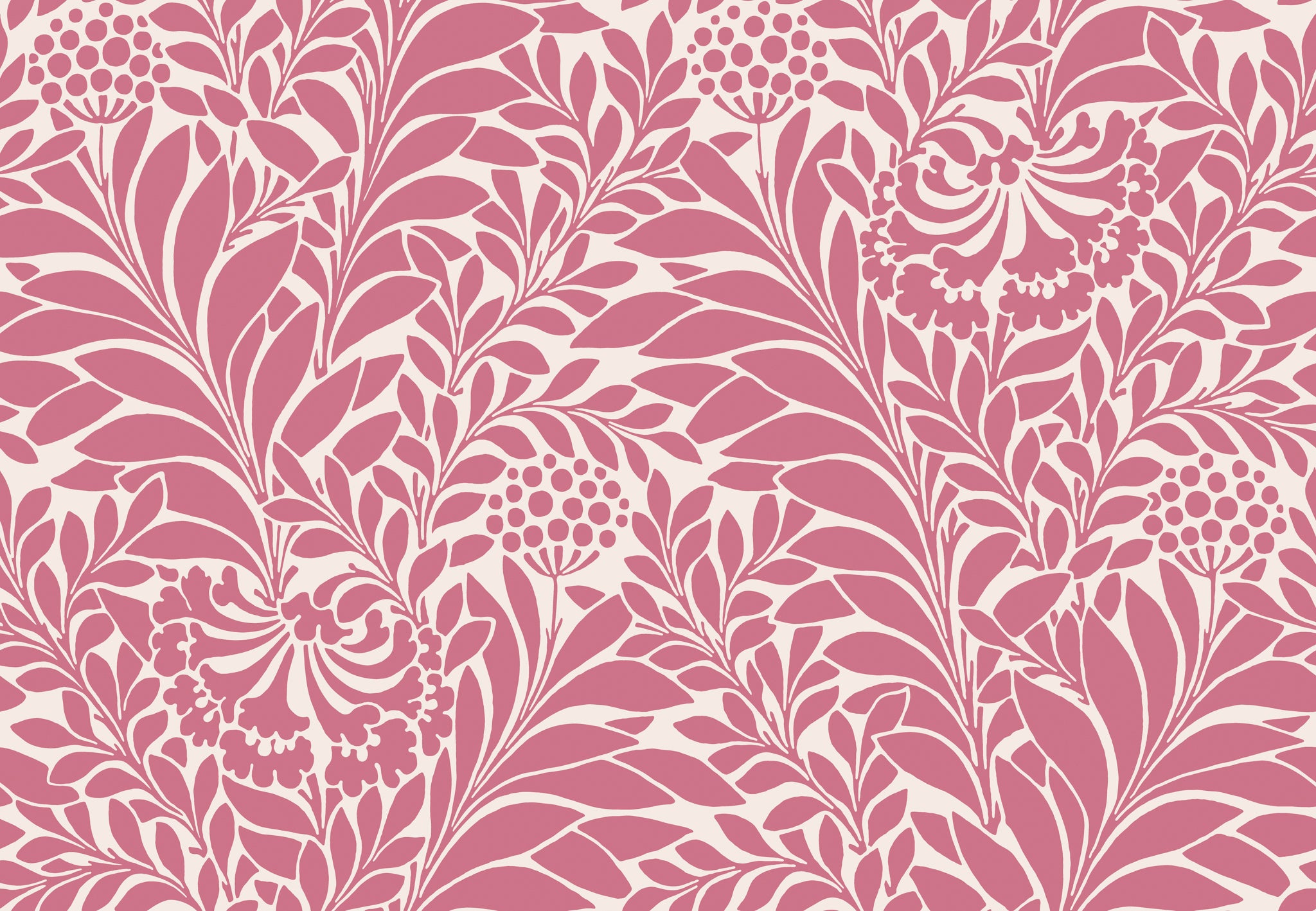 Honeysuckle - Raspberry - Cole & Son Wallpaper