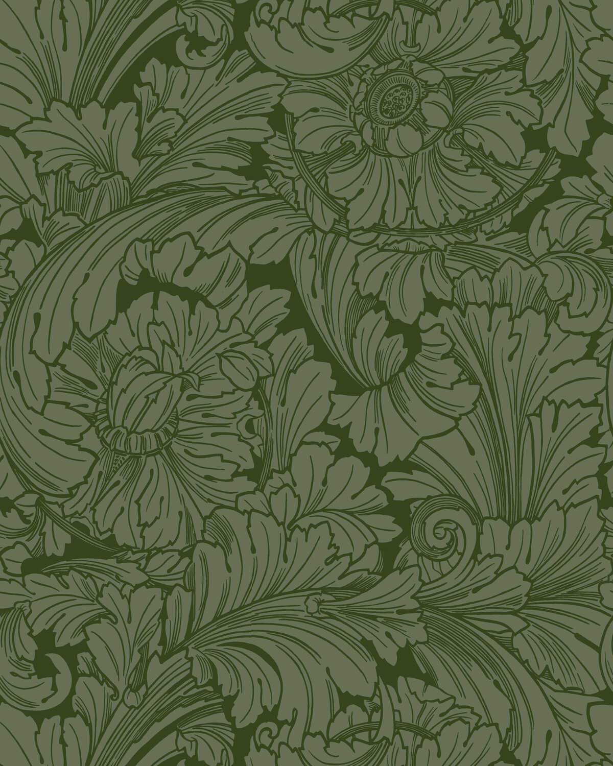 Acanthus - Forest - COLE & SON Wallpaper