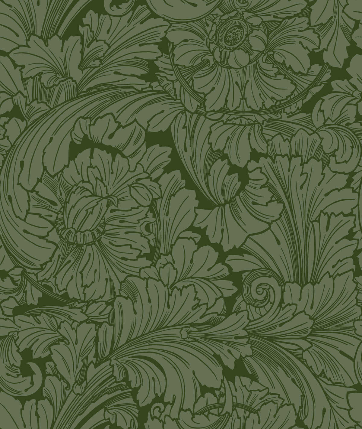 Acanthus - Forest - COLE & SON Wallpaper