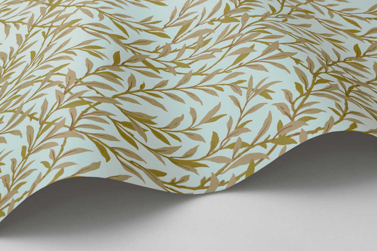 Willow Branch - Olive/Teal - COLE & SON Wallpaper