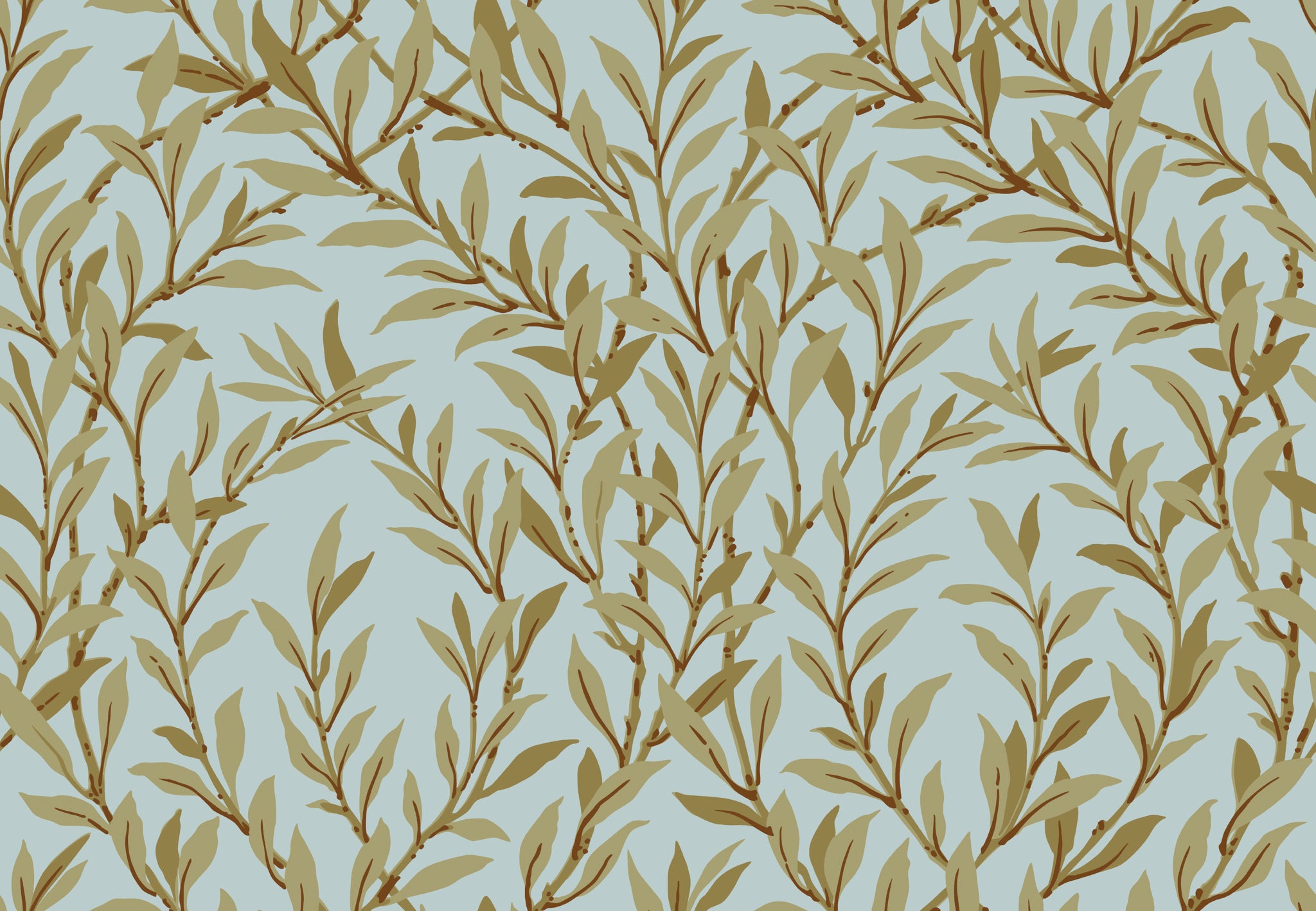 Willow Branch - Olive/Teal - Cole & Son Wallpaper