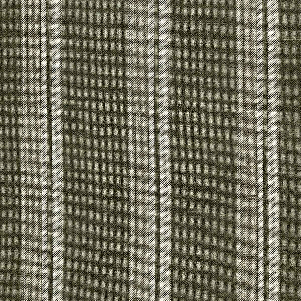 Prairie Stripe White and Forest on Canvas Linen - Phillip Jeffries 10738 - Phillip Jeffries Wallpaper Wallpaper