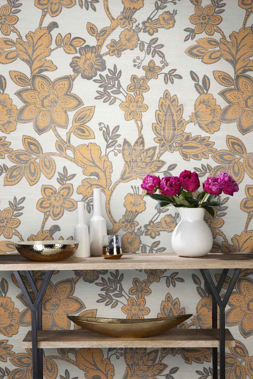 Bohemia Cement on Manila Hemp - Phillip Jeffries 7485 - Phillip Jeffries Wallpaper Wallpaper
