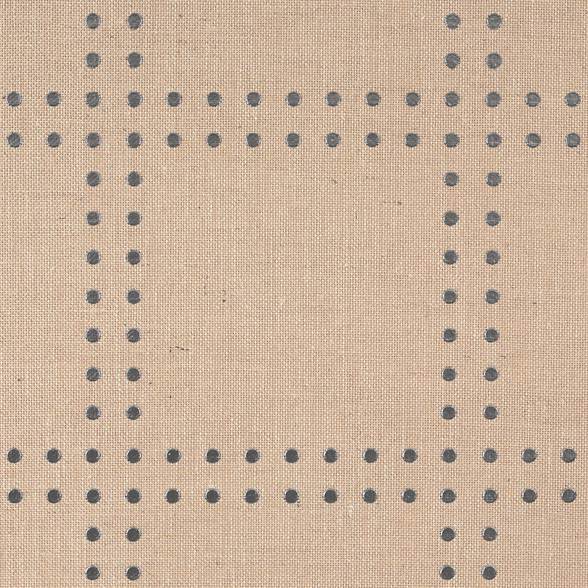 RIVETS-NICKEL-ON-BURLAP-JUTE-PHILLIP-JEFFRIES-5714 - Phillip Jeffries Wallpaper Wallcovering